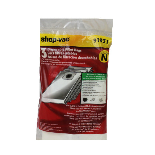 thumbnail image 2 of 3-Pack Vacuum Bags – Fits EnviroCare CN4 ReadyForce 900A Canister, 68937-6 67740 #318 2 of 4