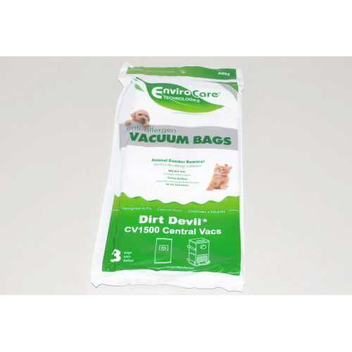 Cv1500 Dirt Devil CV1500 Central Vacuum Bags - 3 Pack A895 | eVacuumStore.com
