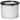A cylindrical pleated air filter with a white mesh body, a black plastic rim at the top, and a silver metal base, shown on a plain white background.