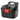 A Shop-Vac cordless tool kit with a black plastic storage case, a black handle, and a red latch, shown with a black and red cordless battery attached on a white background.