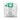 A white reusable wet and dry collection bag with a green plastic top handle and valve, featuring printed black warning and usage icons on the front.